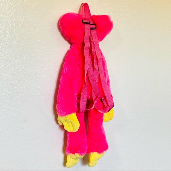 Poppy Playtime Kissy Missy Plush Bag Hot Pink Kids Adults Adjustable Backpack - Picture 11 of 11